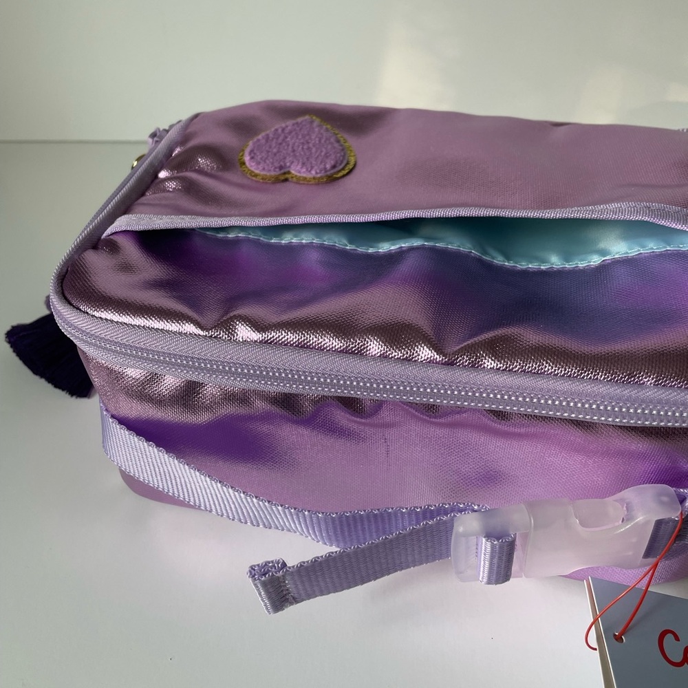 Purple Metallic + Tassel Lunch Bag - Picture 6 of 9